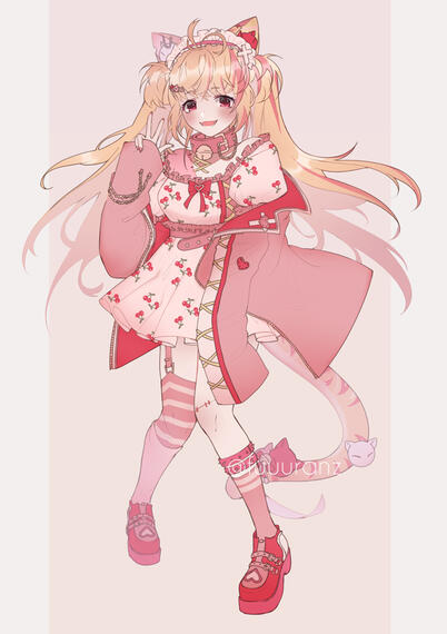 colored full body sketch